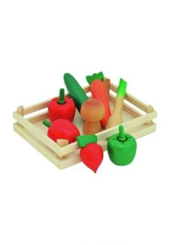 Tanner Holzgemüse In Holzkiste, 9-teilig