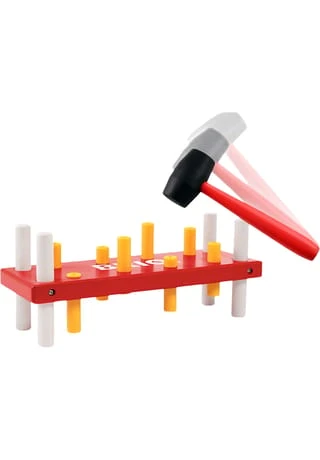 BRIO® Spielzeug Rote Klopfbank 3 BRIO® Spielzeug Rote Klopfbank – Bild 3