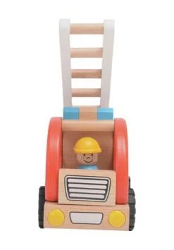 Goki Holzfahrzeug "Feuerwehr Leiterwagen"