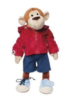 Sigikid® Kuscheltier Lern-Affe Zum An- Und Ausziehen, 43 Cm