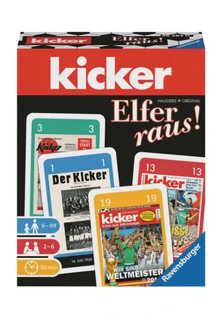 Ravensburger Kartenspiel "kicker - Elfer Raus" 1 Ravensburger Kartenspiel "kicker - Elfer Raus"