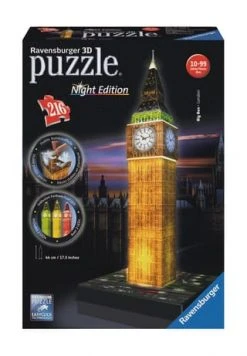 Ravensburger 3D-Puzzle "Big Ben Bei Nacht", 216 Teile