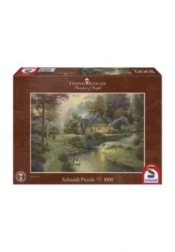 Schmidt Spiele Puzzle "Friedliche Abendstimmung - Thomas Kinkade", 1000 Teile