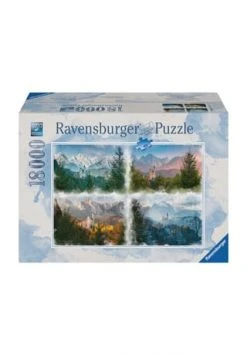 Ravensburger Puzzle "Märchenschloss In 4 Jahreszeiten", 18.000 Teile