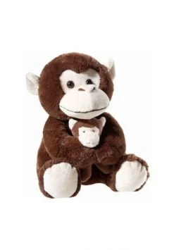 Heunec® Kuscheltier Affe Mit Baby, 25 Cm