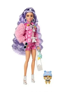 Barbie Extra Puppe, Mit Lila-welligem Haar